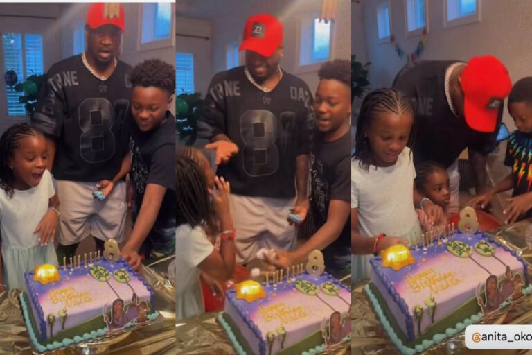 Adorable video of Peter Okoye surprising Pauls twins on their 8th birthday Kemi Filani blog min 768×512 — A cute moment
